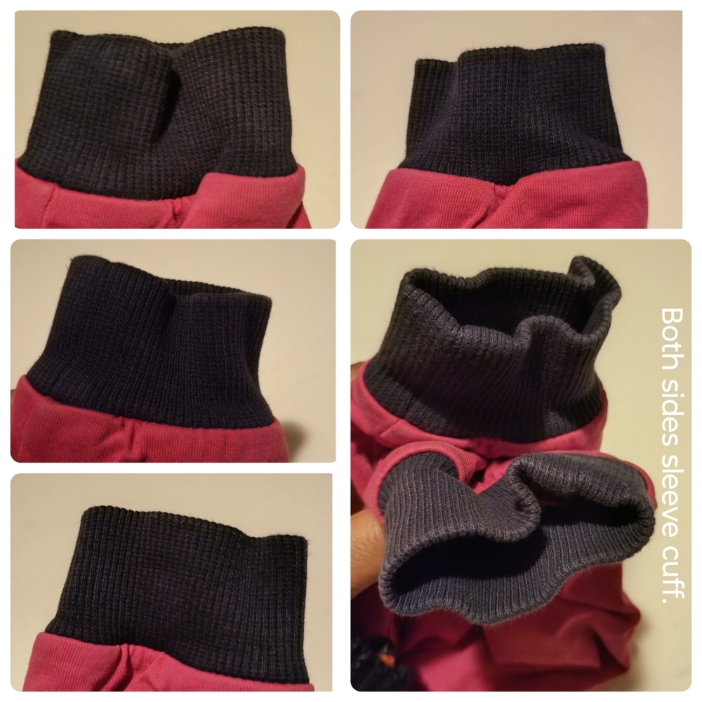 Hanna Andersson Multi Color Color Block Zip Up Hoodie Jacket Girl Kid Size 110 - Picture 13 of 14